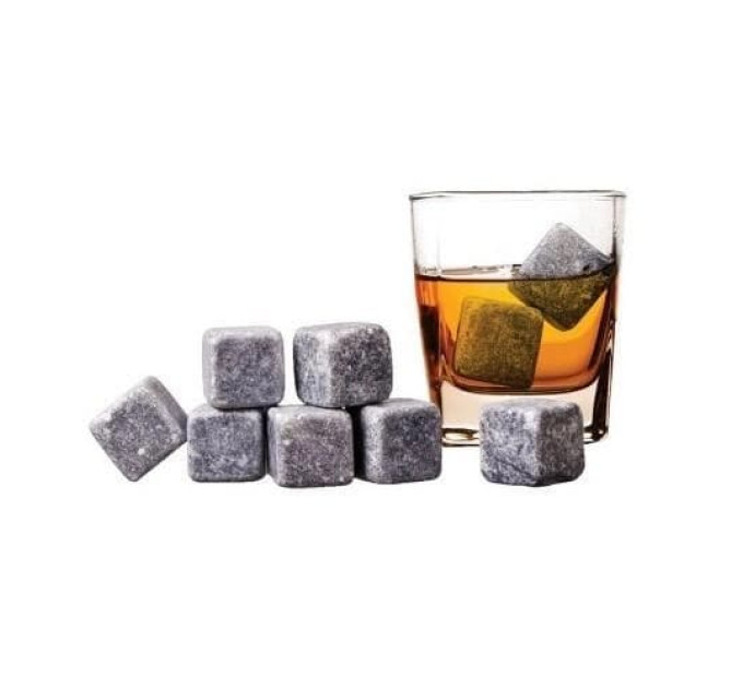 Кубики для охолодження напоїв Whiskey Stones 9шт. стеативне каміння для охолодження віскі/коньяку