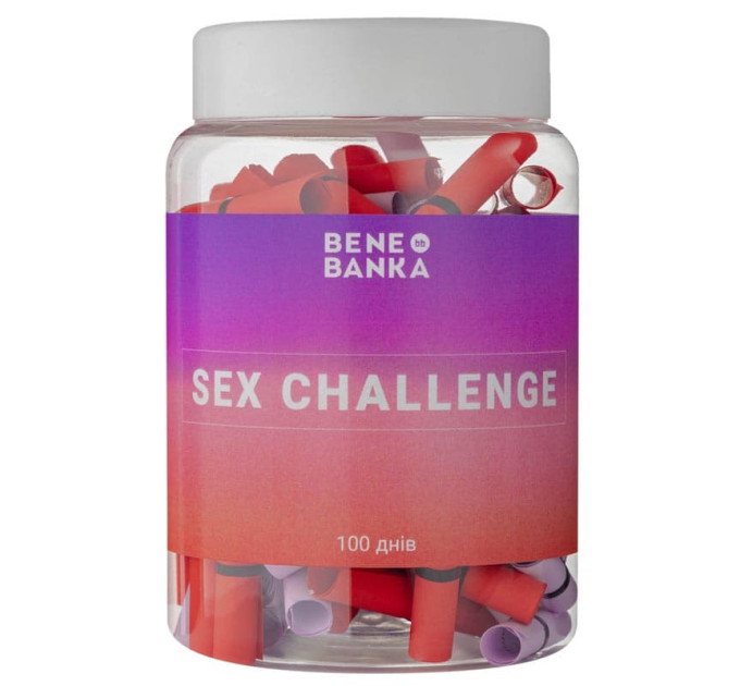 Баночка с записками Sex challenge (украинский язык)