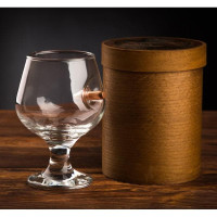 Бокал для коньяка с пулей 7.62 мм