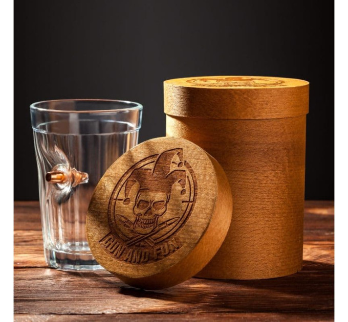 Граненый стакан с пулей 7.62 мм