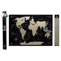 Скретч-карта мира без россии My Map Perfect World (английский язык) в тубусе Скретч-карта мира без россии My Map Perfect World (английский язык) в тубусе