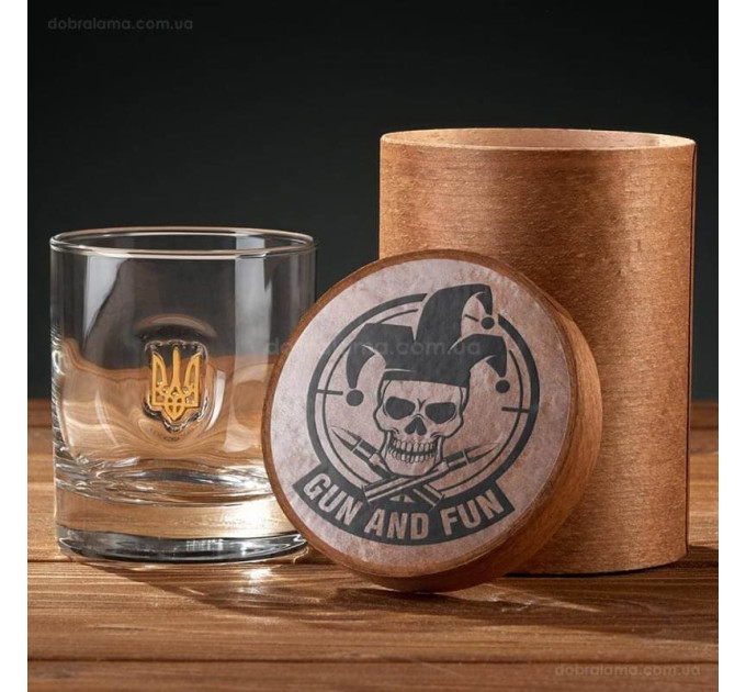 Склянка для віскі з гербом України