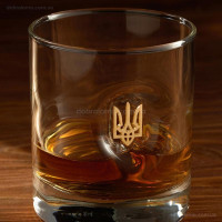 Стакан для виски с гербом Украины