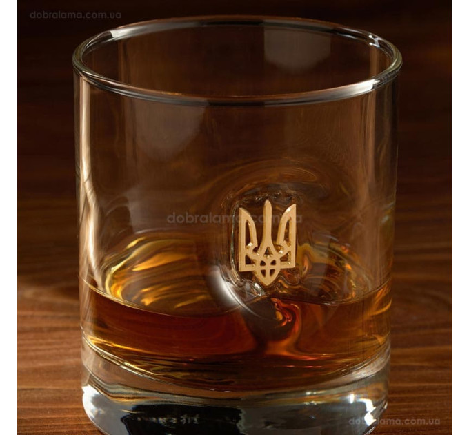 Склянка для віскі з гербом України