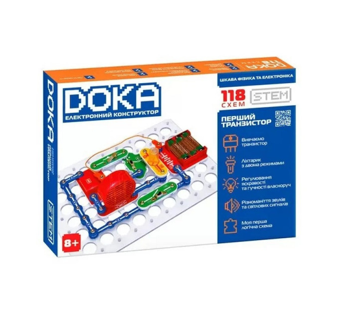 Конструктор электронный «118 СХЕМ» D70701 музыка и свет