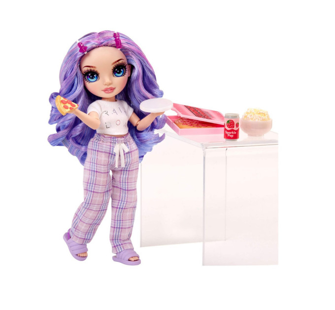 Кукла детская "Виолетта" Rainbow High 503705 серии "Junior High PJ Party" с аксессуарами
