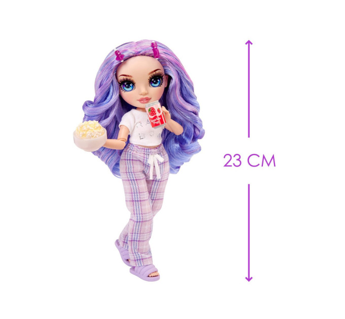 Кукла детская "Виолетта" Rainbow High 503705 серии "Junior High PJ Party" с аксессуарами