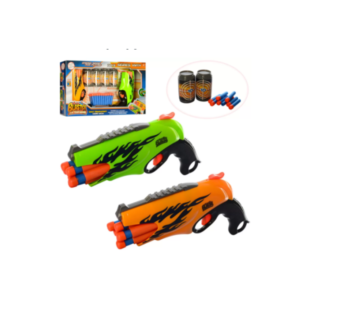 Набор игрушечного оружия на поролоновых пулях FX5068-78 банки в наборе