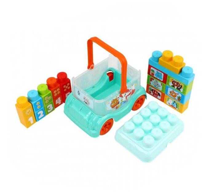 Дитяча іграшка "Автобус-конструктор" 0396TXK(Turquoise) бірюзовий