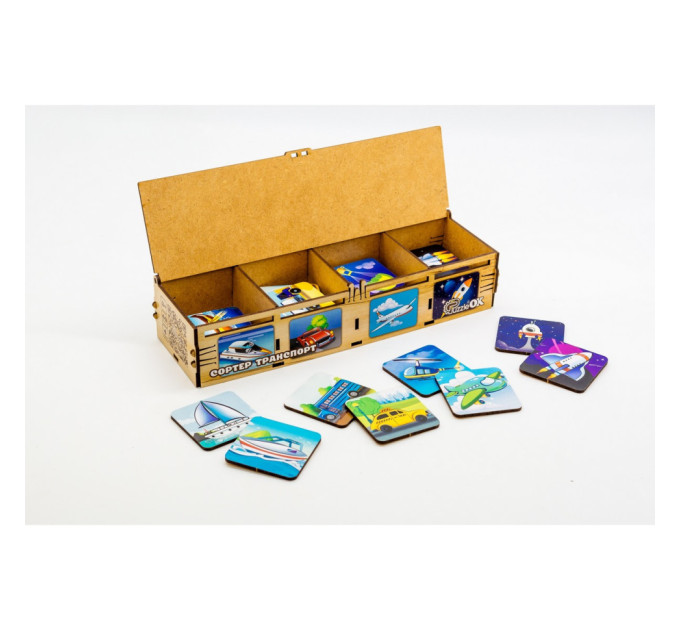 Детский Сортер Монтессори "Транспорт" Puz-34043