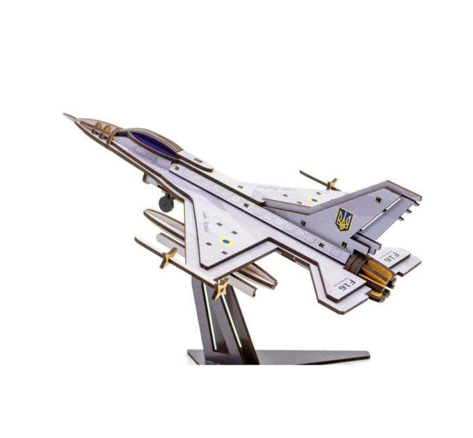 Дерев'яний 3D конструктор "F16" Арт-26913, 79 деталей