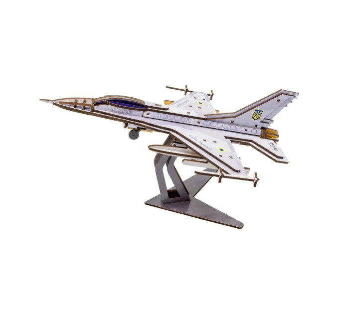 Дерев'яний 3D конструктор "F16" Арт-26913, 79 деталей