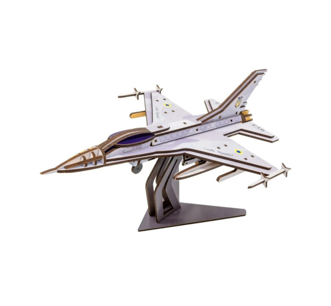 Дерев'яний 3D конструктор "F16" Арт-26913, 79 деталей