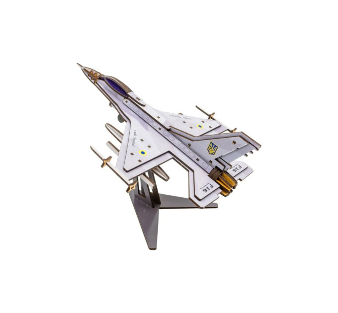 Дерев'яний 3D конструктор "F16" Арт-26913, 79 деталей