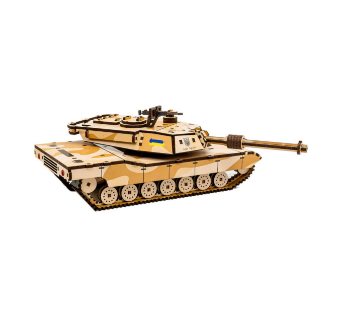 Дерев'яний 3D конструктор "Абрамс" Puz-26917, 187 деталей