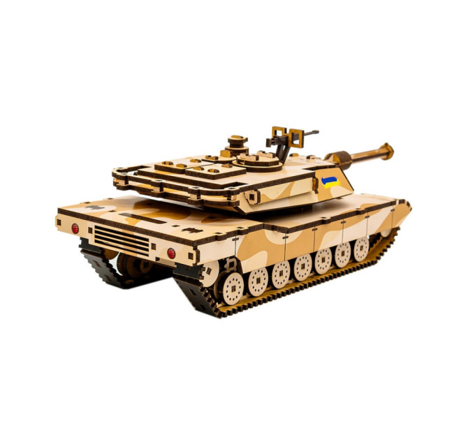 Дерев'яний 3D конструктор "Абрамс" Puz-26917, 187 деталей