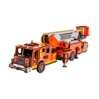 Деревянный 3D конструктор "Пожарная машина" Puz-00921, 318 деталей