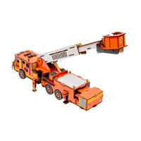 Деревянный 3D конструктор "Пожарная машина" Puz-00921, 318 деталей