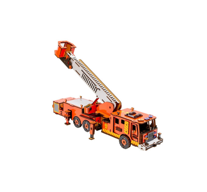 Деревянный 3D конструктор "Пожарная машина" Puz-00921, 318 деталей