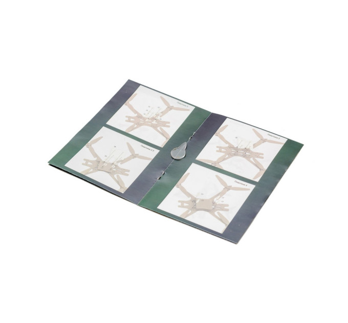 Дерев'яний 3D конструктор "FPV дрон" Puz-00923, 95 деталей