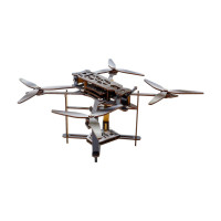 Деревянный 3D конструктор "FPV дрон" Puz-00923, 95 деталей