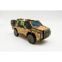 Деревянный 3D конструктор "Бушмастер" 139-0209, 139 деталей