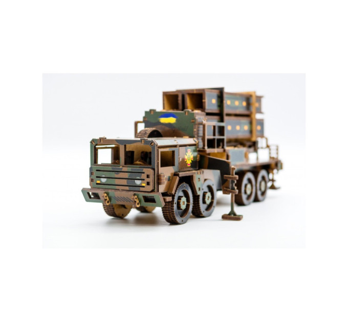 Дерев'яний 3D конструктор "ЗРК Patriot" Арт-25220, 220 деталей