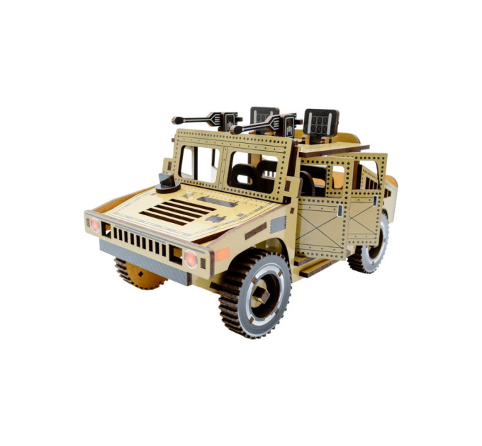 Дерев'яний 3D конструктор "Humvee" Puz-00927, 100 деталей