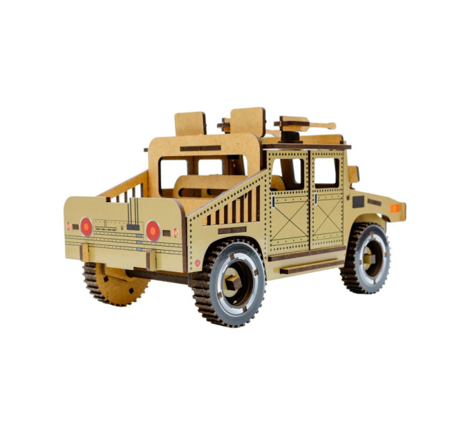 Дерев'яний 3D конструктор "Humvee" Puz-00927, 100 деталей