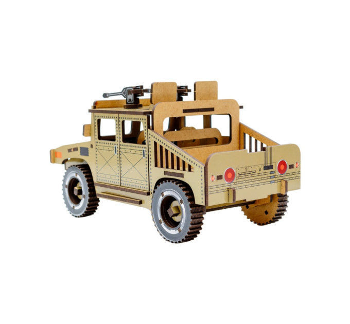Дерев'яний 3D конструктор "Humvee" Puz-00927, 100 деталей