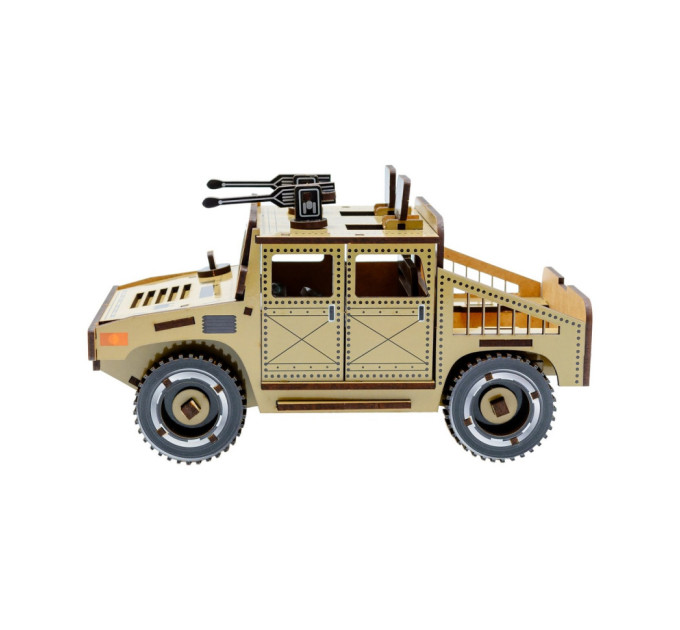 Дерев'яний 3D конструктор "Humvee" Puz-00927, 100 деталей