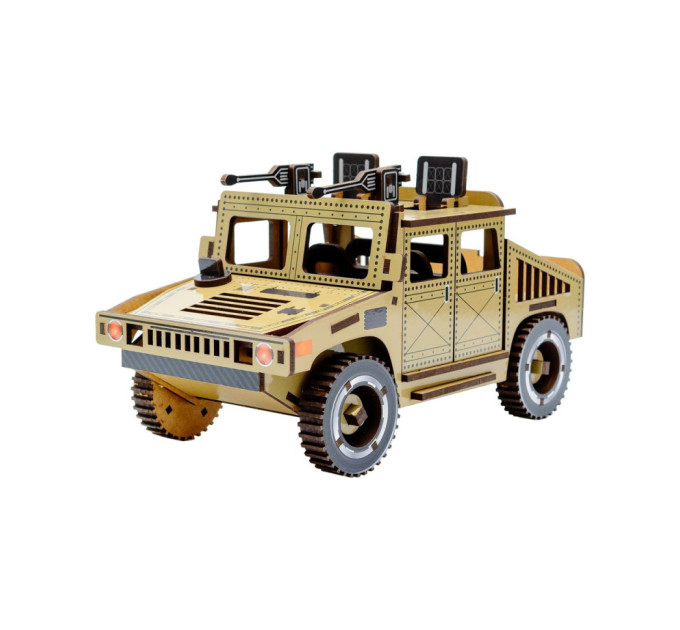 Дерев'яний 3D конструктор "Humvee" Puz-00927, 100 деталей