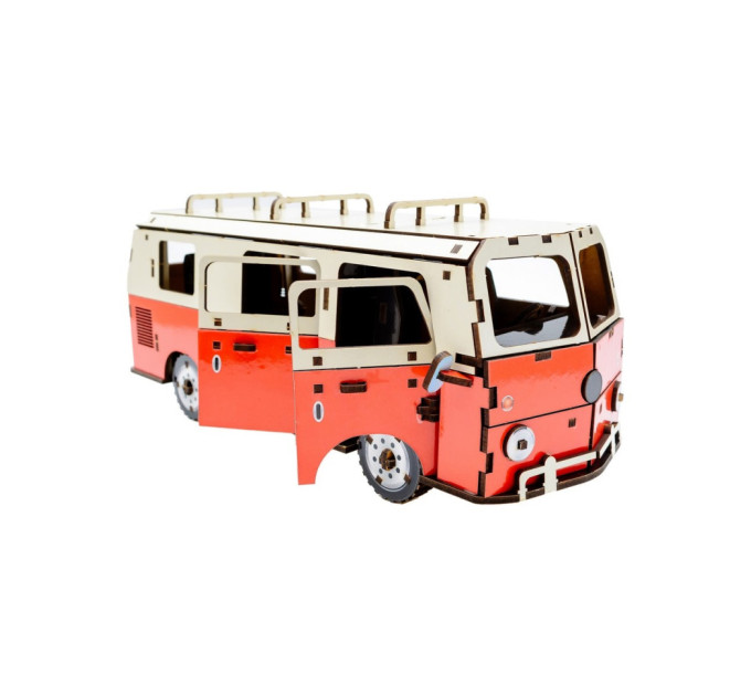 Деревянный 3D конструктор "Микроавтобус" Puz-00926, 156 деталей