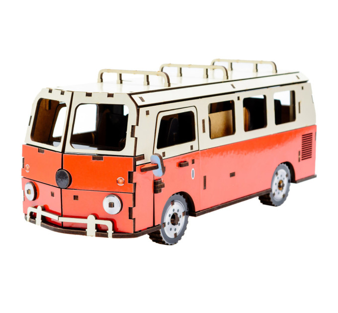 Деревянный 3D конструктор "Микроавтобус" Puz-00926, 156 деталей