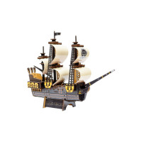 Деревянный 3D конструктор "Пиратский корабль" Puz-00928, 196 деталей