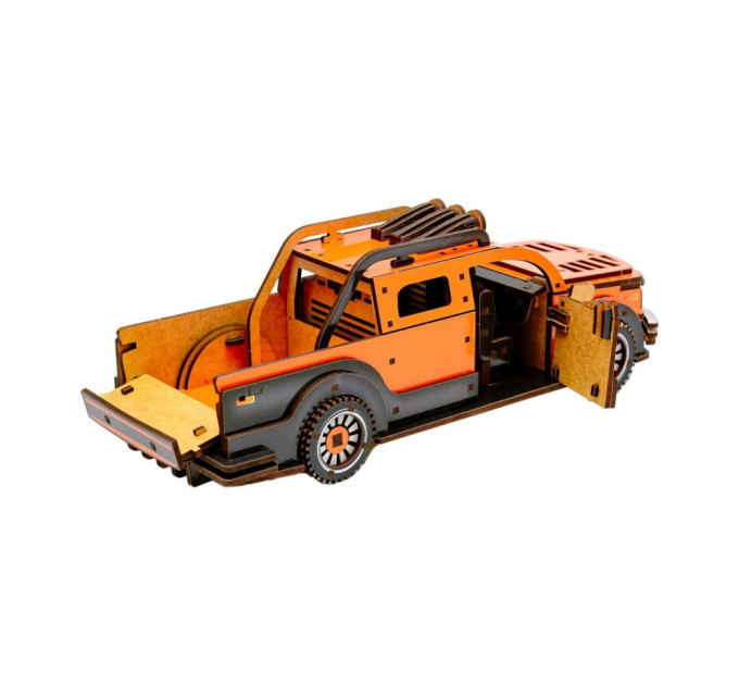 Дерев'яний 3D конструктор "Пікап" Puz-00931, 212 деталей