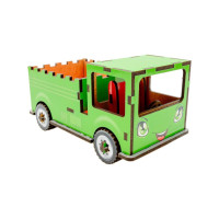 Детский деревянный 3D конструктор "Грузовик" Puz-00929, 37 деталей