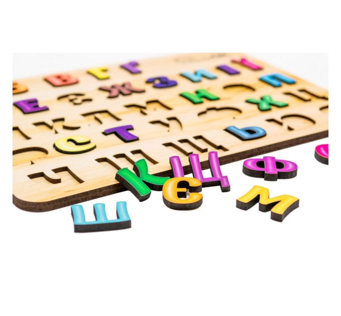 Розвиваюча дерев'яна іграшка "Абетка" Арт-11229, 33 елементи A4