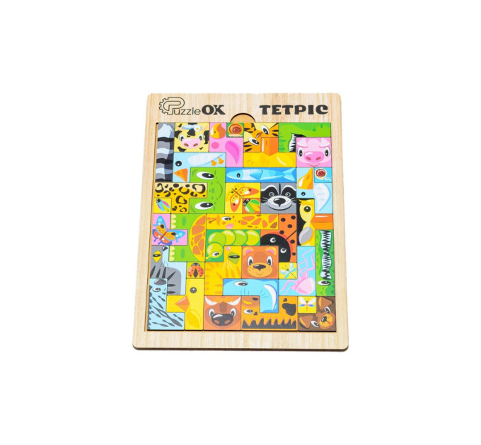 Развивающая деревянная игрушка "Тетрис Животные" Puz-22924