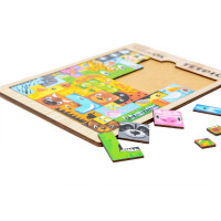 Развивающая деревянная игрушка "Тетрис Животные" Puz-22924