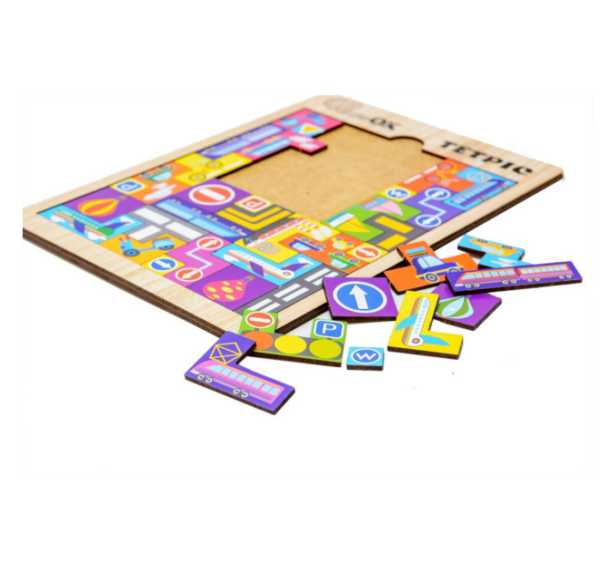Развивающая деревянная игрушка "Тетрис Транспорт" Puz-22922