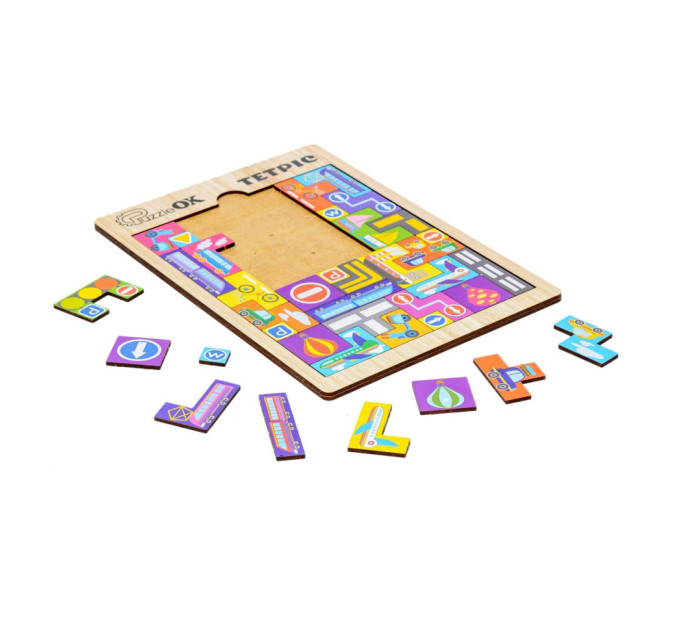 Развивающая деревянная игрушка "Тетрис Транспорт" Puz-22922
