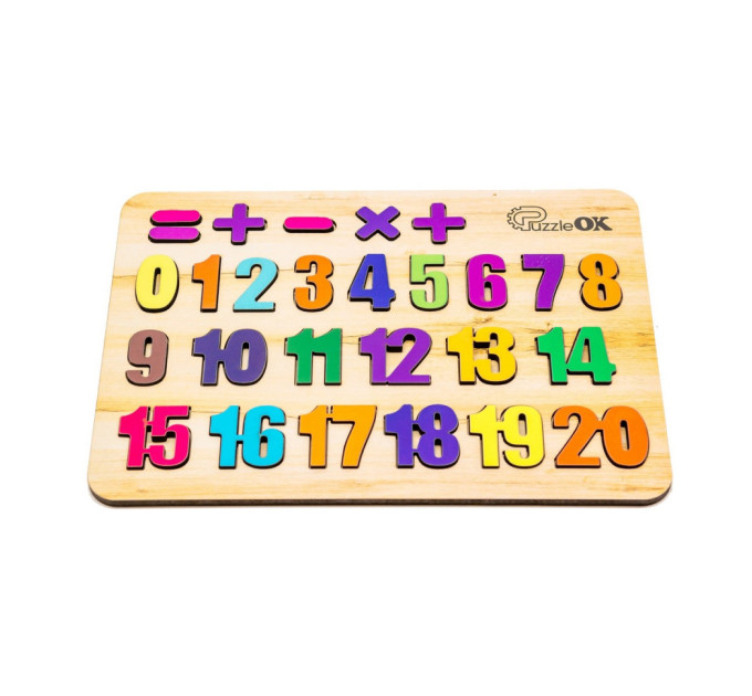Развивающая деревянная игрушка "Цифры" Арт-11230, 27 элементов