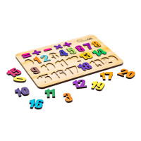 Развивающая деревянная игрушка "Цифры" Арт-11230, 27 элементов