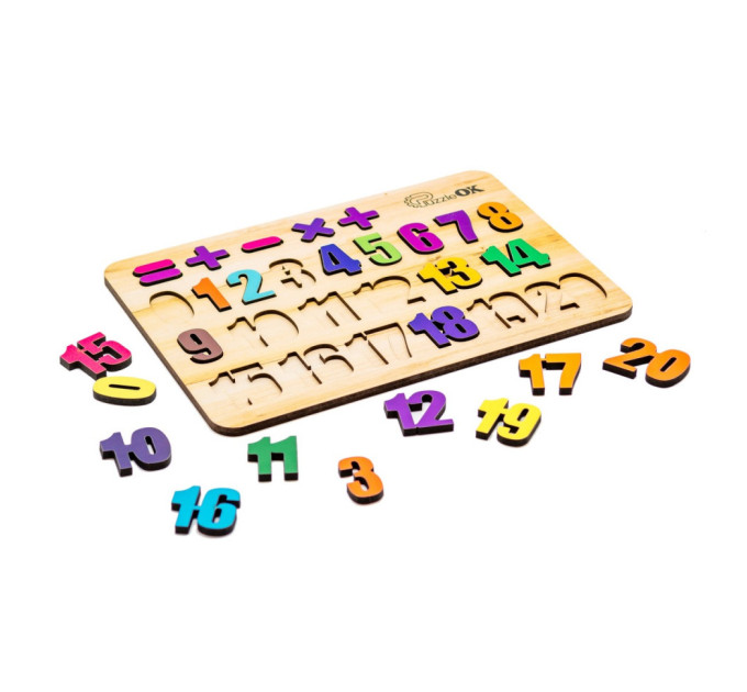 Развивающая деревянная игрушка "Цифры" Арт-11230, 27 элементов