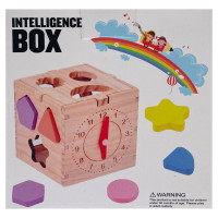 Детская деревянная игрушка "Куб-сортер" C15046 часики