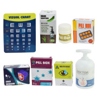 Детский врачебный набор 660-89 стойка, тонометр, градусник, 26 деталей