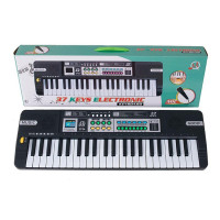 Детская музыкальная игрушка "Синтезатор" MQ-3754, 37 клавиш, микрофон, звуки животных