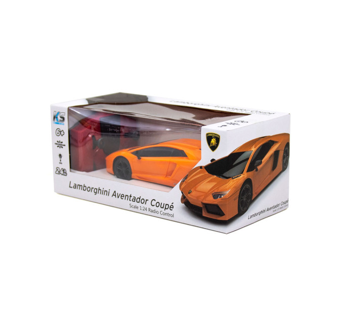 Автомобиль на радиоуправлении LAMBORGHINI AVENTADOR LP 700-4 KS DRIVE 124GLBO светятся фары