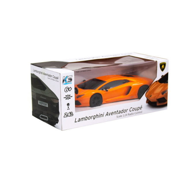 Автомобиль на радиоуправлении LAMBORGHINI AVENTADOR LP 700-4 KS DRIVE 124GLBO светятся фары